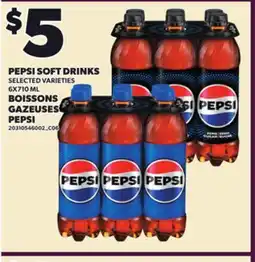 Independent City Market PEPSI SOFT DRINKS, 6X710 ML offer
