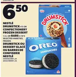 Independent City Market NESTLÉ DRUMSTICK 4'S CONFECTIONERY FROZEN DESSERT 1.5L OR BARS 4-10'S offer