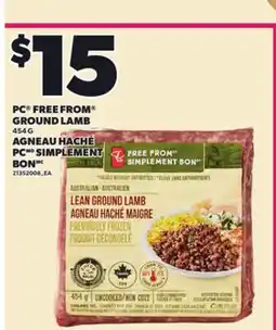 Independent City Market PC FREE FROM GROUND LAMB, 454 G offer