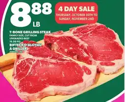 Independent City Market T-BONE GRILLING STEAK offer