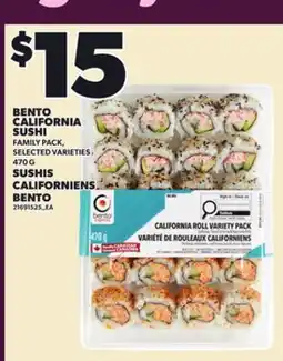 Independent City Market BENTO CALIFORNIA SUSHI, 470 G offer
