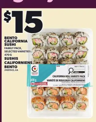 Independent City Market BENTO CALIFORNIA SUSHI, 470 G offer