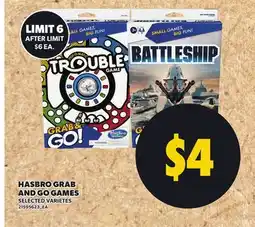 Independent City Market HASBRO GRAB AND GO GAMES offer