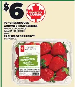 Independent City Market PC GREENHOUSE GROWN STRAWBERRIES, 340 G offer