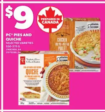 Independent City Market PC PIES AND QUICHE, 550-575 G offer