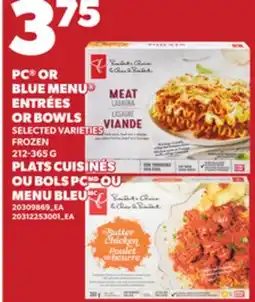 Independent City Market PC OR BLUE MENU ENTRÉES OR BOWLS, 212-365 G offer