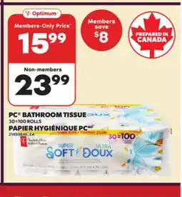 Independent City Market PC BATHROOM TISSUE 30=100 ROLLS offer