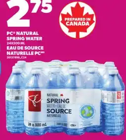 Independent City Market PC NATURAL SPRING WATER, 24X500 ML offer