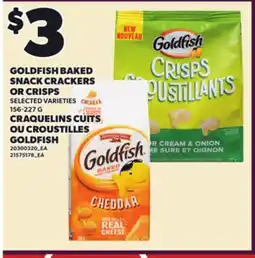 Independent City Market GOLDFISH BAKED SNACK CRACKERS OR CRISPS, 156-227 G offer