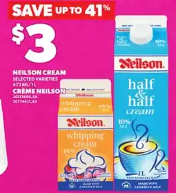Independent City Market NEILSON CREAM, 473 ML/1 L offer