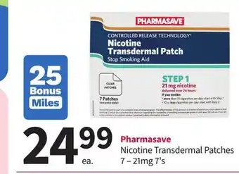 Pharmasave Pharmasave Nicotine Transdermal Patches offer