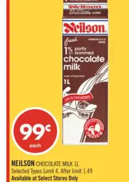 Shoppers Drug Mart NEILSON CHOCOLATE MILK offer