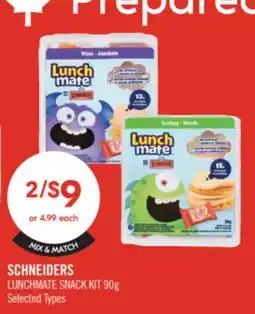 Shoppers Drug Mart SCHNEIDERS LUNCHMATE SNACK KIT offer