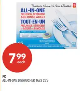 Shoppers Drug Mart PC ALL-IN-ONE DISHWASHER TABS offer