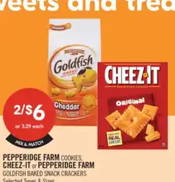 Shoppers Drug Mart PEPPERIDGE FARM COOKIES, CHEEZ-IT or PEPPERIDGE FARM GOLDFISH BAKED SNACK CRACKERS offer