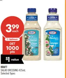 Shoppers Drug Mart KRAFT SALAD DRESSING offer