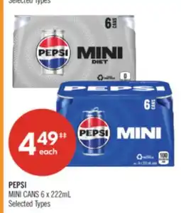Shoppers Drug Mart PEPSI MINI CANS offer