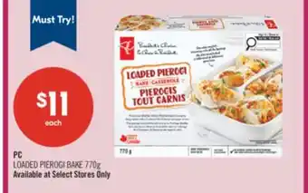 Shoppers Drug Mart PC LOADED PIEROGI BAKE 770g offer