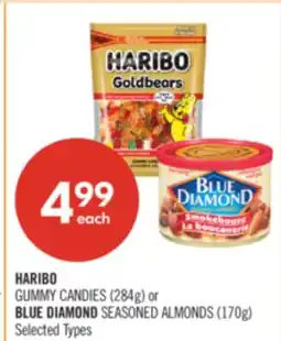 Shoppers Drug Mart HARIBO GUMMY CANDIES (284g) or BLUE DIAMOND SEASONED ALMONDS (170g) offer