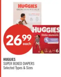 Shoppers Drug Mart HUGGIES SURER BOXED DIAPERS offer