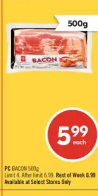 Shoppers Drug Mart PC BACON offer