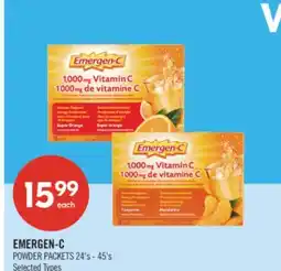 Shoppers Drug Mart EMERGEN-C POWDER PACKETS offer