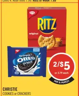 Shoppers Drug Mart CHRISTIE COOKIES or CRACKERS offer
