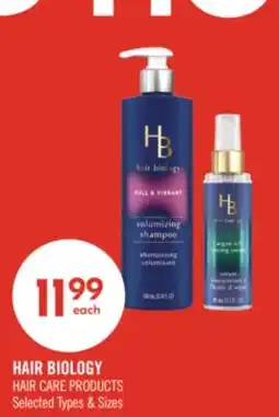 Shoppers Drug Mart HAIR BIOLOGY HAIR CARE PRODUCTS offer