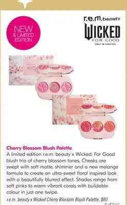 Shoppers Drug Mart r.e.m. beauty x Wicked Cherry Blossom Blush Palette offer