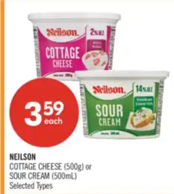 Shoppers Drug Mart NEILSON COTTAGE CHEESE (500g) OR SOUR CREAM (500mL) offer