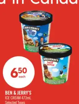 Shoppers Drug Mart BEN & JERRY'S ICE CREAM offer