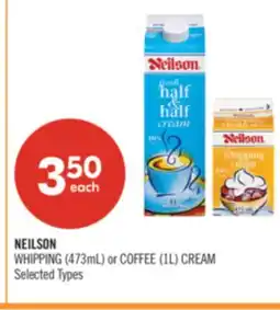 Shoppers Drug Mart NEILSON WHIPPING (473mL) or COFFEE (1L) CREAM offer