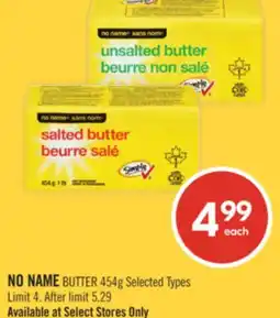 Shoppers Drug Mart NO NAME BUTTER offer