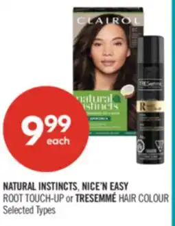 Shoppers Drug Mart NATURAL INSTINCTS, NICE'N EASY ROOT TOUCH-UP or TRESEMMÉ HAIR COLOUR offer