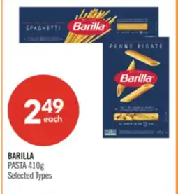 Shoppers Drug Mart BARILLA PASTA 410g offer