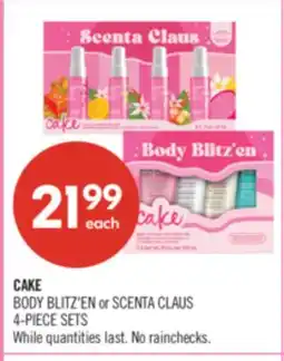 Shoppers Drug Mart CAKE BODY BLITZ'EN or SCENTA CLAUS offer