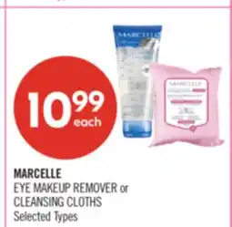 Shoppers Drug Mart MARCELLE EYE MAKEUP REMOVER or CLEANSING CLOTHS offer