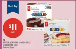 Shoppers Drug Mart PC BASQUE NORTHERN SPANISH-STYLE CHEESECAKE offer