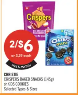 Shoppers Drug Mart CHRISTIE CRISPERS BAKED SNACKS (145g) or KIDS COOKIES offer