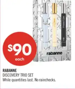 Shoppers Drug Mart RABANNE DISCOVERY TRIO SET offer