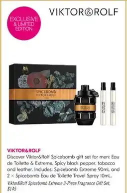 Shoppers Drug Mart Viktor & Rolf Spicebomb Extreme 3-Piece Fragrance Gift Set offer