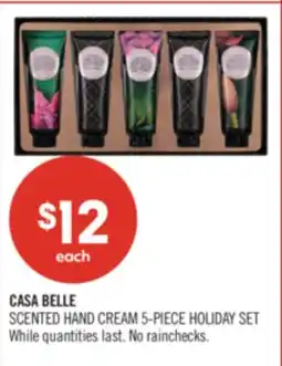 Shoppers Drug Mart CASA BELLE SCENTED HAND CREAM 5-PIECE HOLIDAY SET offer
