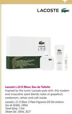 Shoppers Drug Mart Lacoste L.12.12 Blanc Eau de Toilette offer