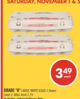 Shoppers Drug Mart GRADE A LARGE WHITE EGGS offer