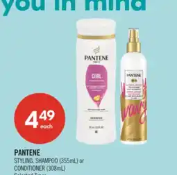 Shoppers Drug Mart PANTENE STYLING, SHAMPOO (355mL) or CONDITIONER (308mL) offer