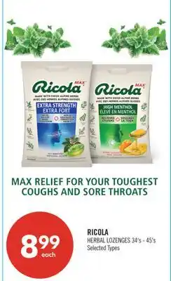 Shoppers Drug Mart RICOLA HERBAL LOZENGES offer