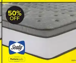 Leon's Sealy Posturepedic Correct Comfort 6 Firm Eurotop Queen Mattress offer