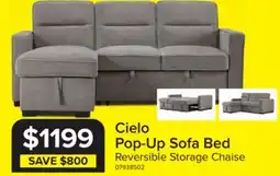 Leon's Cielo Reversible Pop-Up Sofa Bed - Java offer