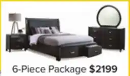Leon's Cinema 6-Piece Queen Storage Bedroom Package - Charcoal offer