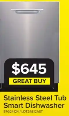 Leon's L2 Stainless Steel Smart Dishwasher with Sensor (52 dBA) - LDT24B12AST offer